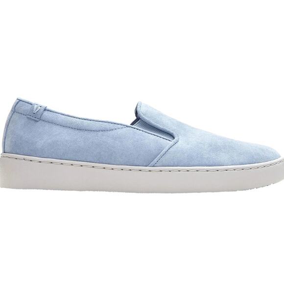 NWT women's Vionic Avery Pro Non-Slip Light Blue Suede shoes 7.5 - Picture 2 of 8